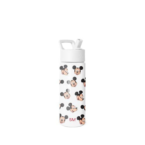 Simple Modern Disney Mickey Mouse Kids Water Bottle & Toddler Cup | 18oz | Insulated Stainless Steel Mickey Mouse Toddler Water Bottle, Kids Tumbler with Straw | Spill Proof for School, Girls, Boys - color: Disney-Mickey Mouse Fun, size: 18 Ounces