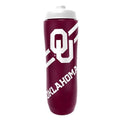 Party Animal NCAA Squeeze Bottle, 32 oz, Oklahoma Sooners | Slim, lightweight BPA-free sports water bottle with quick-flow squeeze; fits backpacks & cup holders for kids or adults - style: Oklahoma Sooners