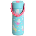 Elemental Insulated Kids Water Bottle, Stainless Steel Water Bottle with Straw Lid & Pop-It Handle, Leak-Proof Water Bottles for School, Boys or Girls, Travelling and Sports, 18oz - Meowmaid - color: Meowmaid