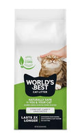 World's Best Cat Litter, Comfort Care, Unscented, Odor Control, 32 lb Bag - size: 32 lb