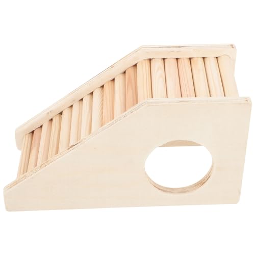 balacoo Wooden Hamster Climbing Nest Ladder Toy Small Animal Hideout for Hamsters Gerbils Mice Cage Accessories 6.69X3.54X2.75In
