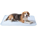 FrostEase Dog Cooling Mat, Cooling Dog Bed and Cooling Pad for Dog and Cat with Qmax 0.4 Yarn, Breathable 3D Airflow Layers, Machine Washable Non Slip Base for Pets, Blue, M, 28"*20" - size: M-28"*20"