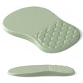 Ergonomic Mouse Pad Wrist Support,Friendly Green Wrist Rest Mousepad for Carpal Tunnel Pain Relief,Integrated Memory Foam Slope Massage Bulge Design - color: A-03