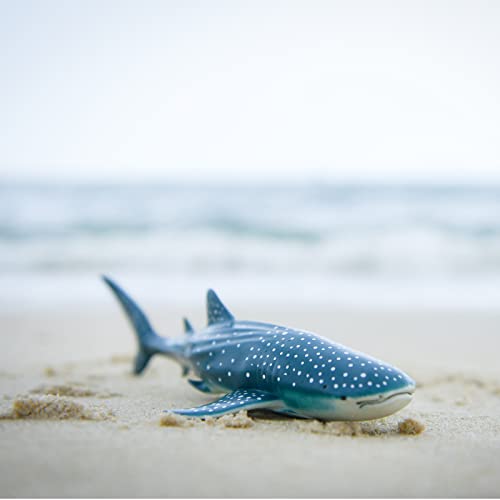 Gemini&Genius Sea Animal Whale Shark Action Figure Wild Shark Model Toy | Soft Rubber Realistic Ocean Shark Educational and Role Play Toys for Kids - color: Whale Shark