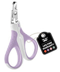Mr. Pen- Cat Nail Clipper, Stainless Steel | Professional Sharp Cat Claw Trimmer for Small and Medium Cats, Pet Nail Clipper with Sturdy Non Slip Handle - color: Purple