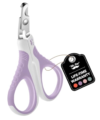 Mr. Pen- Cat Nail Clipper, Stainless Steel | Professional Sharp Cat Claw Trimmer for Small and Medium Cats, Pet Nail Clipper with Sturdy Non Slip Handle - color: Purple