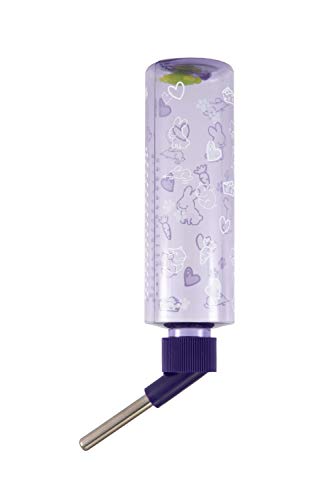 Lixit Standard Cage Water Bottles for Rabbits, Ferrets, Guinea Pigs, Hamsters, Rats, Mice and Other Small Animal's (8 Ounce, Purple) - color: Clear, size: 8 Ounce