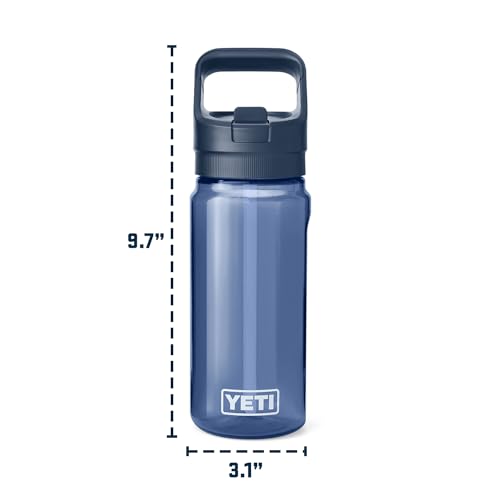 YETI Yonder 600 ml/20 oz Water Bottle with Yonder Straw Cap, Tropical Pink - color: Tropical Pink, size: 20 Ounces