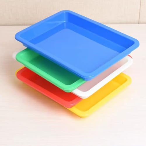 5 Pcs Small Litter Box Kitten Litter Box Plastic Cat Litter Pan Bunny Litter Boxes Guinea Pig Boxes Shallow Kitty Waste Tray Portable Pet Toilet for Indoor Cats Rabbits Small Animals