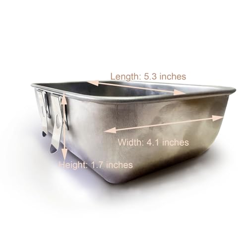 2pcs Rabbit Feeder Waterer Chicken Cage Cup 18oz Stainless Steel Hanging Food Bowl Bird Dishes Water Cups for Pigeon Poultry,Pet,Hamsters,Parakeet,Cats,Puppy,Small Animal