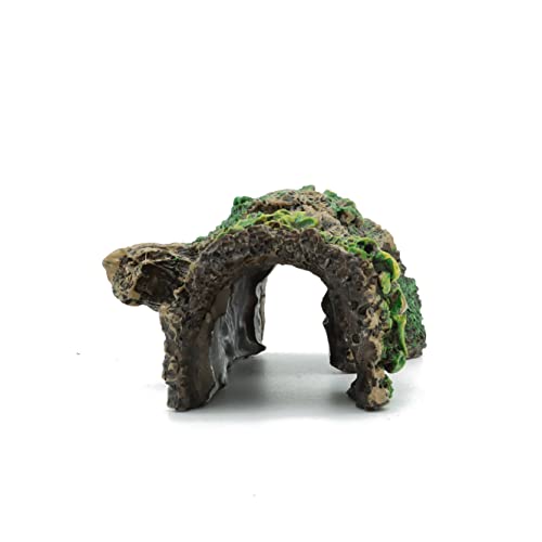 JIH Aquarium Decorations Resin Hollow Tree Trunk Ornament | Bettas House Cave, Wood House Decor for Fish Tank, HS-SP207