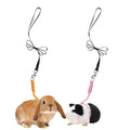 Handmade Figure 8 Harness and Leash for Ferrets/Guinea Pigs/Rats | Adjustable, Lightweight & Safe | Fits Small Animals: Bunnies/Bearded Dragons/Chinchillas/Reptiles/Birds/Squirrels/Rabbits - color: Orange+Pink