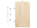 15.7×10.4 Inches Large Bird Perch Stand Platform, Natural Wooden Small Animals Cage Accessories, Rectangle Stand Perch Shelf for Parrot Parakeet Cockatiel Rat Hamster Guinea Pig Conure Chinchillas - size: 15.7 × 10.4 Inches Natural