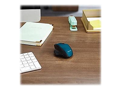 Verbatim 2.4G Wireless Ergonomic LED Silent Mouse - Noiseless and Silent Click Computer Mouse with Nano Receiver for Mac and PC - Graphite