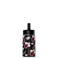Hydrapeak x NBA Officially Licensed Miami Heat 14oz Mini Kids Water Bottle with Straw Lid and Handle Reusable Stainless Steel Double Wall Insulated Spill Proof Sports Gift for Boys Girls - color: Miami Heat