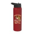 Australia Marsupial Wildlife Animal Lover Sugar Glider Stainless Steel Insulated Water Bottle - color: Red