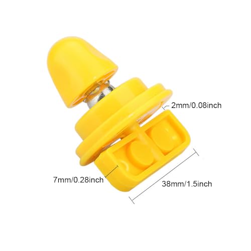 2 Pack Hamster Wheel Bearing Replacement with Tightening Knob Spinning Mechanism Axle Mount for Silent Runner Silent Hamster Exercise Wheels Chinchilla Syria Hamsters Silent Spinner Wheel