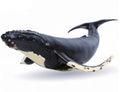 Gemini&Genius Humpback Whale Action Figure, Sea Animal Orca Blackfish Toys | Soft Rubber Ocean Shark, Great for Kids Bath Toys Swimming Toys, Beach Toys, Perfect Cake Coppers - color: Humpback Whale