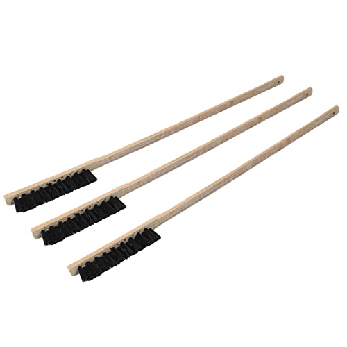 3pcs Bird Cage Cleaner Brush Wooden Long Handle Birdcage Brush | Bird Cage Brushs Suitable for Routine Maintenance of Various Sized Cage Bodies