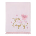 Disney Minnie Mouse My Happy Place Baby Blanket – Super Soft Plush Appliqued Throw 30 x 40 Inch, Cozy Infant Stroller Travel Blanket for Girls - color: Minnie Mouse - My Happy Place