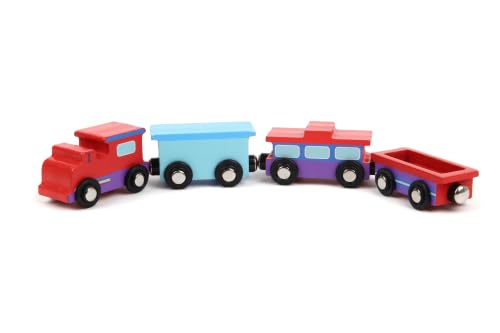 Imagine & Play Nature Explorer – 17 Piece Wooden Train Set with Foldable Carrying Board, Forest Animals & Bridge – Toddler Toys, Train Toys, Toys for Kids Boys & Girls 3+, Gifts for 3 Year Old Boys