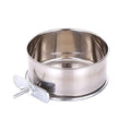 JiangYanus Stainless Steel Hanging Pet Bowls, Dog Crate Food and Water Bowl | Metal Coop Cups with Clamp Holder Detachable Cage Kennel Bowl Feeder Dish for Dogs Cats Birds Ferret Rabbit and Small Animals - color: 4.7" x 2.2"