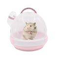 Hamster Carrier Cage Portable Cages Small Animals Carry Travel Case with Water Bottle Plastic Breathable Guinea Pig Outgoing Cage for Dwarf Hamster Ferret Chinchillas Hedgehog (Pink) - color: 【Pink】
