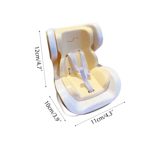 Hamsters Car Seat,Adjustable Leash Gerbils Car Vent Holder Includes Vent Clip & Magnetic Base for Hamsters Guinea Pigs Mice Small Animals - color: White