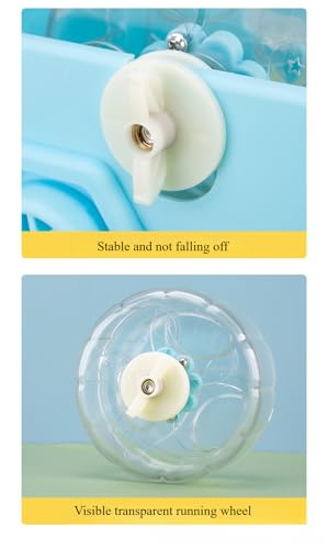 Hamster Running Wheel Car Shape Running Wheel Hamster Exercise Plastic Running Wheel (White,S) - color: White, size: S