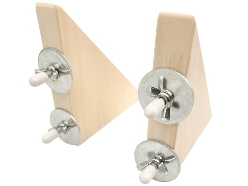 Aspen M Wood Support Ledge [2 Pack] for Chinchilla, Hamster, Rat, Bird, Rabbit