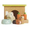 Le Toy Van - Adorable Wooden Daisylane Bunny & Guinea Accessories Play Set for Dolls Houses | Girls Dolls House Furniture Sets - Suitable for Ages 3+ (ME045)