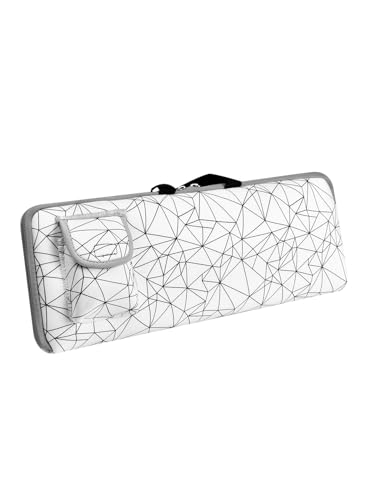Keyboard Sleeve Travel Case for Logitech Mk270 Keyboards | Rugged Neoprene Construction Zipper Mouse Storage and Cable Storage Pouch(White) - color: Whtie