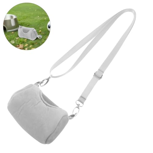 TEHAUX Portable Velvet Pet Carrier Bag for Small Pets, Lightweight and Warm Cozy Sleeping Pouch for Hamsters, Bunnies, Hedgehogs, for Everyday Errands and Outdoor Activities