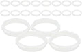 Toyvian Hamster Tunnel Connectors 20 Pcs DIY Cage Tube Rings Flexible Small Animal Habitat Accessories for Hamster Cages Easy Plastic Replacement Parts for Gerbil Mice Enclosures