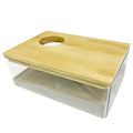 Exotic Nutrition Acrylic Sand Bath House - Fun & Unique Cage Accessory for Hamsters, Gerbils, Chinchillas, and Degus (Small) - size: Small