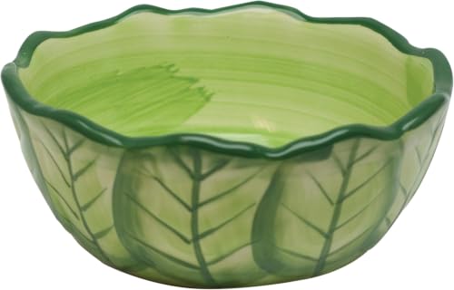 Kaytee Vege-T-Bowl Cabbage 6 inches, Green (Pack of 12) - size: 6 inches (Pack of 12), style: Cabbage