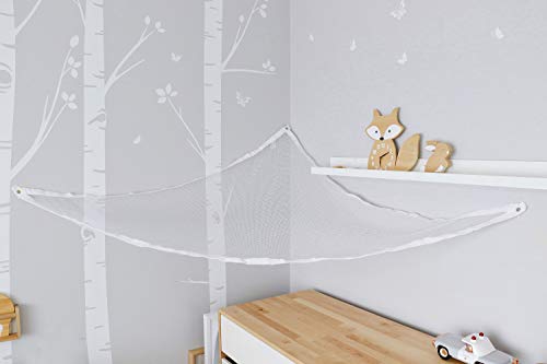 Dreambaby Jumbo Toy Storage Corner Hammock Net Organizer - 6 ft Long - Holds up to 30lbs Maximum Weight - Model L693