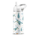 Turtle Gifts for Turtle Lovers, 16 oz Water Bottle with Straw Lid, Stainless Steel Insulated Sea Turtles Tumbler, Ocean Turtles Water Bottle for Turtle Lovers (1pcs) - color: Sea Turtle