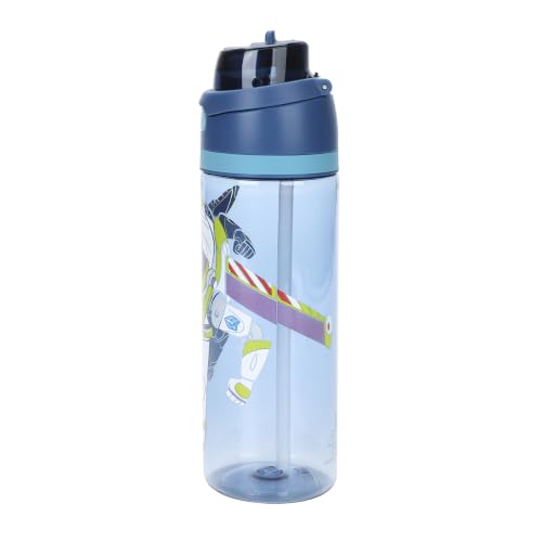 Bioworld Toy Story Buzz Lightyear 24 oz Navy Blue Plastic Water Bottle - color: Toy Story Buzz Lightyear Blue
