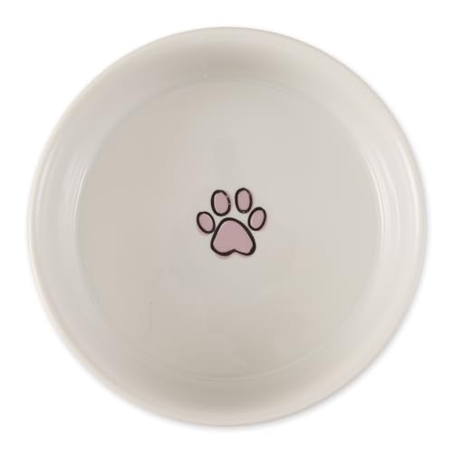 Bone Dry Ceramic Food Bowls, Non-Slip & Dishwasher Safe, Medium Set, 6x2 Pansy Check - color: Pansy Petite Check, size: Medium Set, 6x2"