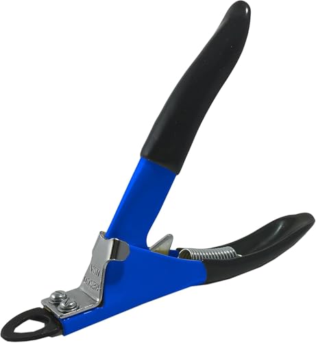 Deluxe Dog Nail Clippers for Small to Medium Dogs - Professional USA-Made Guillotine Trimmer - Heavy Duty Steel, Blue - size: Small/Medium Clipper