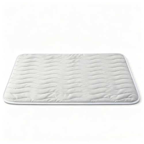 Ruikoo Cooling Dog Mat for Large Dogs, 48" x 28" Self Cooling Dog Pad with Q-Max >0.5, Breathable Washable Non-Slip Orthopedic Dog Bed, Gel-Free Crate Mat for Floor, Sofa, Car & Home - size: Large(48" x 28")