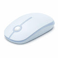 VssoPlor Wireless Mouse, 2.4G Slim Computer Laptop Mouse, Light Blue | Portable Mouse, Plug & Play USB Nano Receiver, Quiet Silent Optical Mice for Notebook, PC, Laptop, Computer, Windows, Mac - color: Light Blue