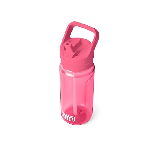 YETI Yonder 600 ml/20 oz Water Bottle with Yonder Straw Cap, Tropical Pink - color: Tropical Pink, size: 20 Ounces