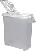 Buddeez 80-Quart Roll-Away Pet and Large Animal Food Dispenser with Scoop