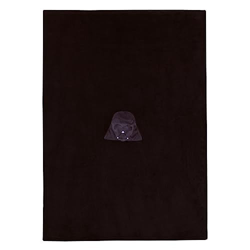 NoJo Star Wars Darth Vader Black Super Soft Character Shaped Toddler Blanket - color: Darth Vader