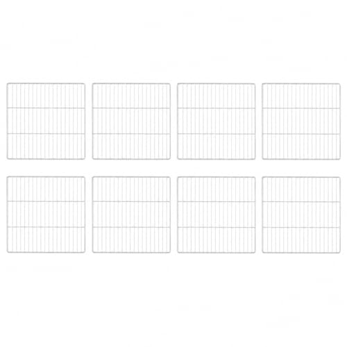 Guinea Pig Rabbit Cages with Corrugated Liner 10ft CNC Small Animal Playpen Indoor Bunny Cage Large Critter Habitat Hedgehog Pet Hutch 55x28x14inch (8pcs Grids)