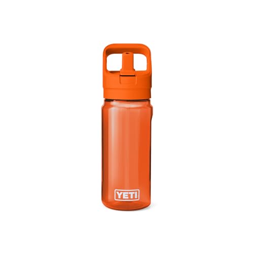 YETI Yonder 600 ml/20 oz Water Bottle with Yonder Straw Cap, King Crab - color: Orange, size: 20 Ounces