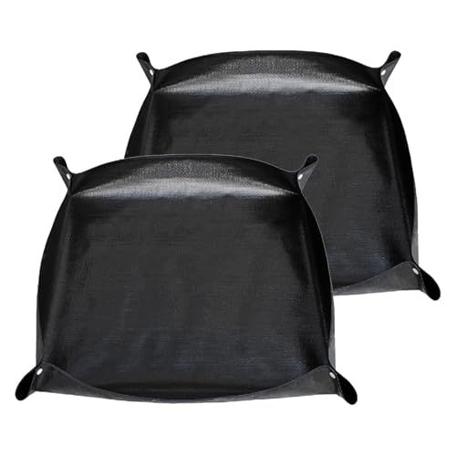 Oncpcare 2 Pack Waterproof Rabbit Playpen Mats 59×59 in (Black) – Washable Floor Protector and Cage Liner for Guinea Pig, Bunny, and Small Animal Habitat - color: 59x59 in (2pcs)