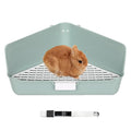 Rabbit Litter Box Bunny Corner Toilet Box for Hamster Ferret Rat Cage Pan 13.4" x 10.2" x 7.1" for Small Animals Training Tray